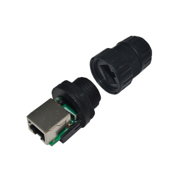 RJ45 Panel Mount Socket to socket IP67 ethernet connector